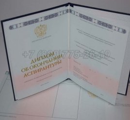Диплом Аспирантуры 2017г в Омске