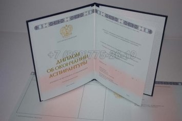 Диплом Аспирантуры 2020г в Омске